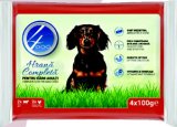 Hrana za pse 4DOG Piletina&govedina 4 x 100 g