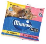 Miauuu POTPUNA HRANA ZA MAČKE perad/govedina, 2x2x100 g