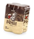 Pivo Kozel svijetlo ili tamno 4 x 0,5 L