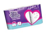 Teta Violeta PAPIRNATI RUČNIK love print, 3 sloja, 3 role