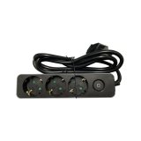 Prenosiva utičnica 3-STR, 1,5m+prekidač, crna ili bijela