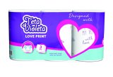 Ručnik papirnati Love Violeta, 3-sl., 3 role