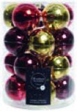 Božićne staklene mini kuglice 3,5 cm, 16 komada u pakiranju 1 pak