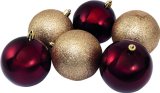 Plastične kuglice Božićna dekoracija 6/1