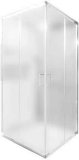 SANO KABINA BQ 90 C KVADRATNA KROM/PROZIRNO