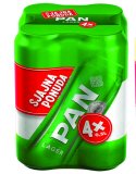 Pivo Lager 4,8% alk., Zlatni 5% alk.* Pan, 2 l (4 x 0,5l)