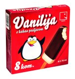 Sladoled štapić vaniliija Smiješak, 560 ml (8 x 70 ml)