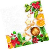 Dupin DEKORATIVNE SALVETE anđeo Raphael, božićni okvir, božićna zvijezda, 20 kom