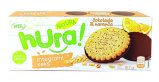 Integralni keks sa narančom preliven čokoladom Hura Natura, 175 g