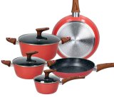 Set posuđa Stone rose salt s non-stick premazom 8-dijelni 1 set