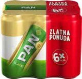 Pan PIVO lager, zlatni, 6x0,5 l