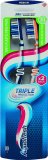 Aquafresh četkice za zube Triple Protection srednje tvrde, 2 kom.