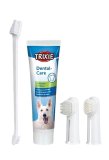 TRIXIE DENTAL SET pasta za zube, četkica i navlaka za prst, za pse, s mentom, 100 g