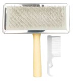 TRIXIE SOFT četka s pripadajućim čistačem, 11x14 cm