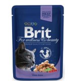 BRIT PREMIUM Komadići u umaku s bakalarom za odrase mačke ili piletina za mačiće 100g