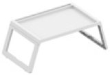 PRIJENOSNI VIŠENAMJENSKI STOL pvc, bijeli, krem, sklopivi