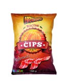 Čips rebrasti sour cream & onion, bacon Hrusk, 150 g