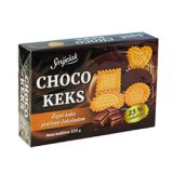 Keks čajni, s 23% čokolade, kutija Smiješak, 225 g