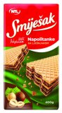 Napolitanke s čokoladom, lješnjakom, s mlijekom i čokoladom Smiješak, 400 g