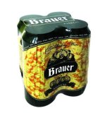 Pivo limenka 0.5l 4% alk, 4x0.5l Brauer, 2 l