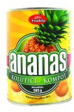 Kompot ananas kolutići Frudela, ocijeđena masa: 340 g