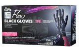 Rukavice jednokratne flex crne 100 kom