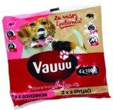 Vauuu POTPUNA HRANA ZA PSE govedina/ divljač 2x2x100 g
