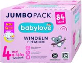 Babylove premium pelene jumbo maxi vel. 4 (8–14 kg), 84 kom