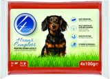 Hrana za pse 4DOG Govedina i Piletina 4 x 100 g
