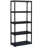Plastični regal 176X90X40 cm, 30kg / POLICA, 5 POLICA