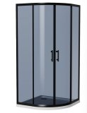 Tuš kabina STIL S131G Blue/Grey, polukružna, 80x80x195 cm