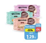 Vafel prutić, kakao, lješnjak ili vanilija Biscoletti 250 g Dodajt