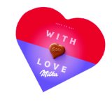 Bombonijera Milka Hazelnut creme 44 g