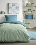 Posteljina Stil plavo zelena Renforce 140x200