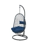Vrtna stolica viseća Bologna plava FI95X195 cm