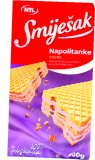 Napolitanke s mlijekom i čokoladom, voćne Smiješak, 400 g