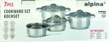 Set posuđa Alpina Inox, crni, 7/1 1 pakiranje