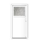 PVC VRATA desna, bijela, 80x205, 1 kom.