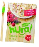Kaša zobena jabuka-cimet, malina-vanilija, čokolada Hura Natura, 65 g