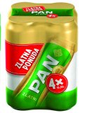 Pivo Lager 4,8% alk., Zlatni 5% alk.* Pan, 2 l (4 x 0,5 l)