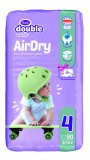 Pelene dječje Double care air Dry 4 Maxi Violeta, 7-18 kg, 60 kom