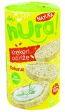 Rižini krekeri slani, sezam, kukuruz Hura Natura, 100 g