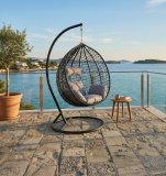 Izeda viseća ljuljačka 107x64x117 cm, crna