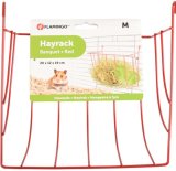 FLAMINGO Hranilica za sijeno, metalna, crvena