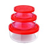 Set posuda staklene s poklopcima