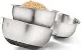 SET INOX ZDJELA ZA MIKSANJE S PROTUKLIZNIM DNOM SIMPEX PROFESSIONAL Ø 20/24/28 cm 3 komada u setu 1 set