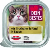Dein Bestes hrana za mačke govedina i puretina u umaku, 100g