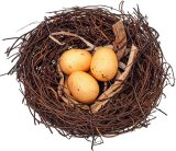 Uskrsna dekoracija gnijezdo pruće s jajima 1 kom