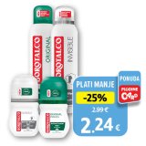Dezodoransi, odabrani proizvodi Borotalco 50 - 150 ml