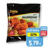 Pileći medaljoni panirani, smrznuto Cekin 660 g